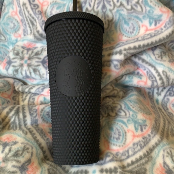 Starbucks Matte black studded Venti cold cup. Starbucks flat black studded cup - Picture 10 of 12